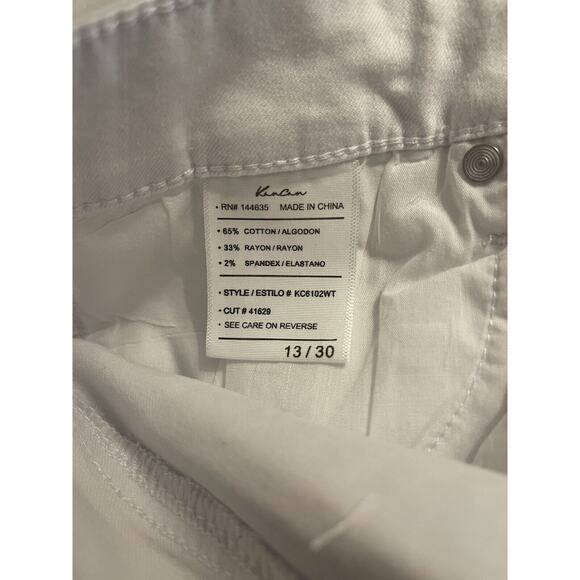 Women’s White Kancan Flare Wide Leg Pants Jeans Size 13/30 New With Tags - Picture 2 of 6